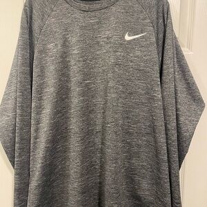 Nike Gray Dri-FIT Long Sleeve Swim Shirt